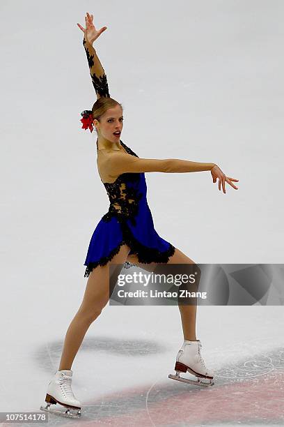 Carolina Kostner of ITA skates in the Ladies Short Program during ISU Grand Prix and Junior Grand Prix Final at Beijing Capital Gymnasium on December...