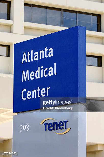 Signage is displayed outside of Tenet Healthcare's Atlanta Medical Center in Atlanta, Georgia, U.S., on Friday, Dec. 10, 2010. Community Health...