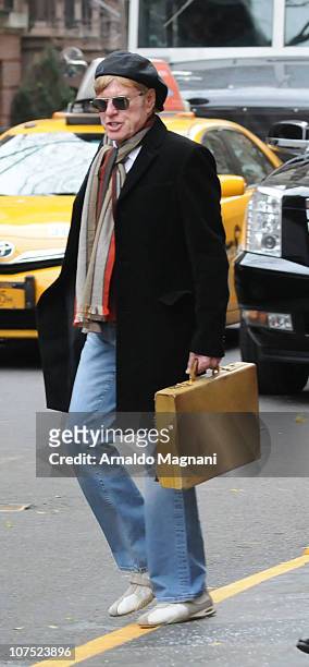 Actor Robert Redford is seen December 10, 2010 in New York City.
