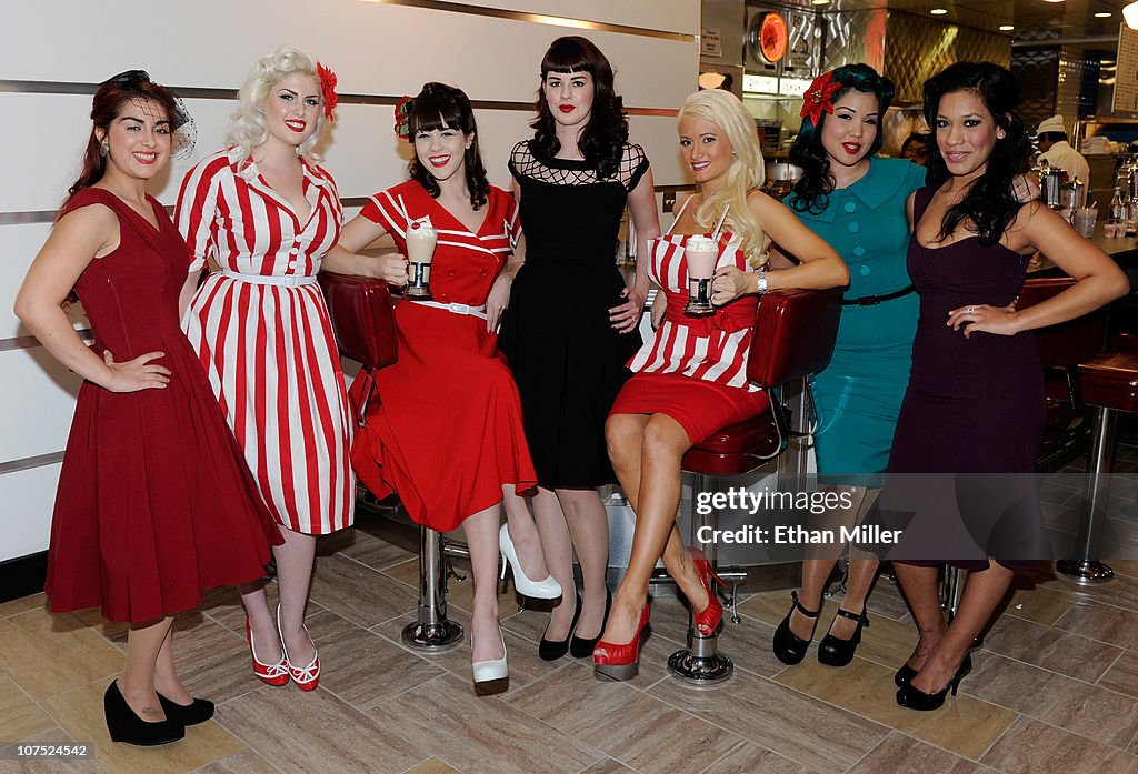 Holly Madison Opens Johnny Rockets Restaurant At The Flamingo Las Vegas