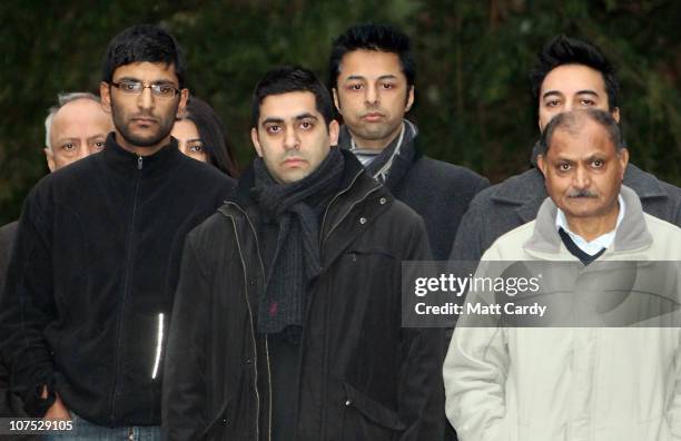 Shrien Dewani poses for a photograph with his family at the family home on December 11, 2010 in Bristol, England. Shrien Dewani was granted bail...