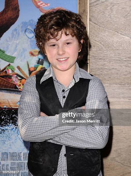 Actor Nolan Gould attends the premiere of Warner Bros. "Yogi Bear 3-D" at the Mann Village Theatre on December 11, 2010 in Westwood, California.