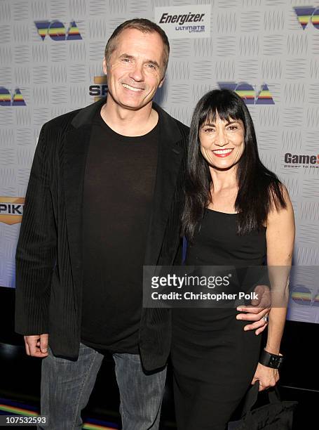 Actors James C. Burns and Nancye Ferguson arrive at Spike TV's "2010 Video Game Awards" held at the LA Convention Center on December 11, 2010 in Los...
