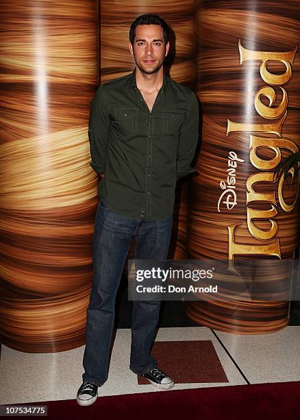 Zac Eli arrives at the Australian premiere of "Tangled" at The Entertainment Quarter on December 12, 2010 in Sydney, Australia.