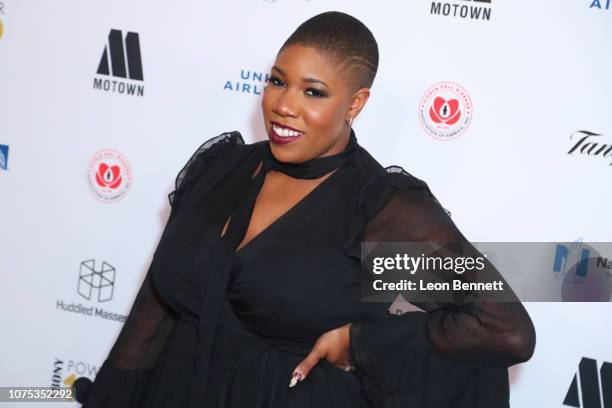 Symone Sanders attends Ebony Magazine's Ebony's Power 100 Gala at The Beverly Hilton Hotel on November 30, 2018 in Beverly Hills, California.