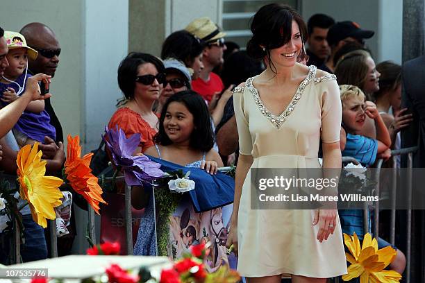 Mandy Moore arrives at the Australian premiere of 'Tangled' at The Entertainment Quarter on December 12, 2010 in Sydney, Australia.