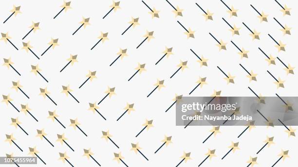 magic wand seam less pattern background - asterisk stock illustrations