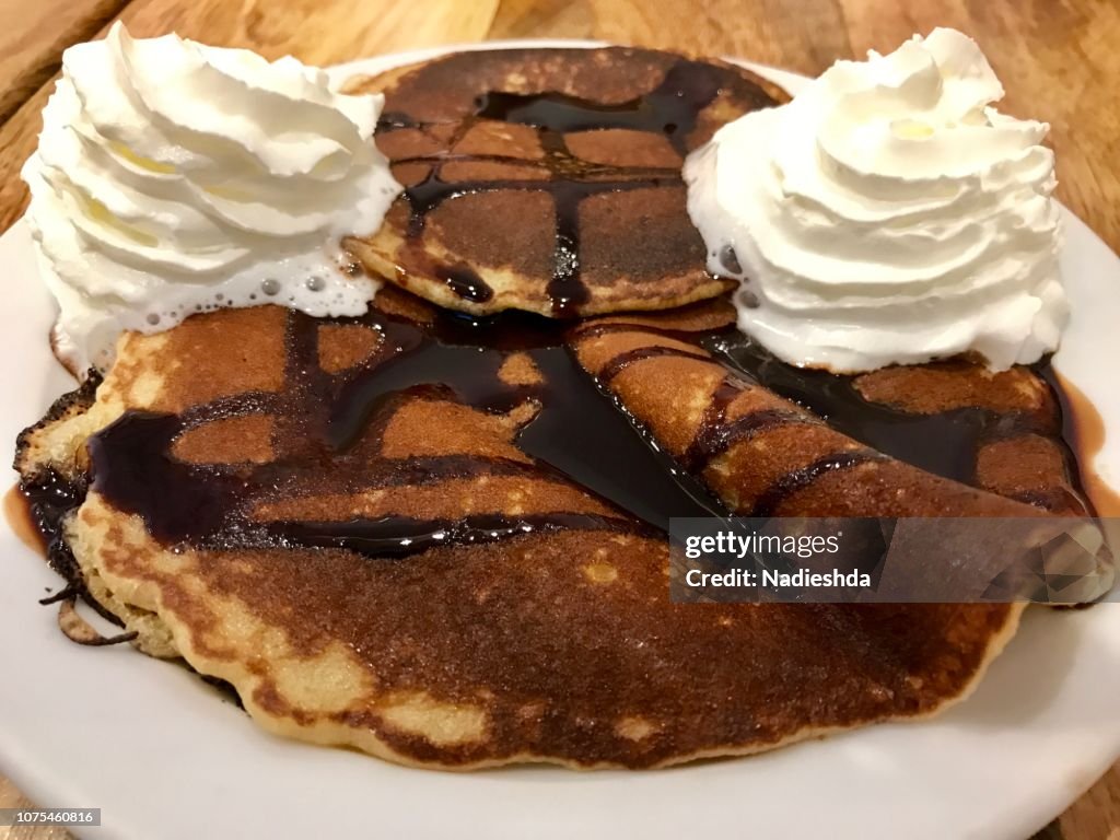 Crepe with chocolate