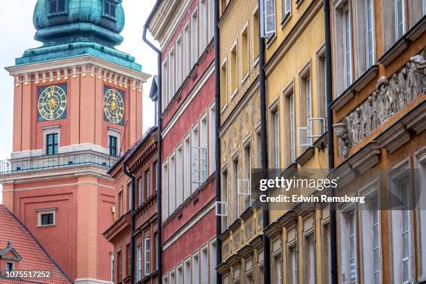 rows of windows - clock tower stock pictures, royalty-free photos & images