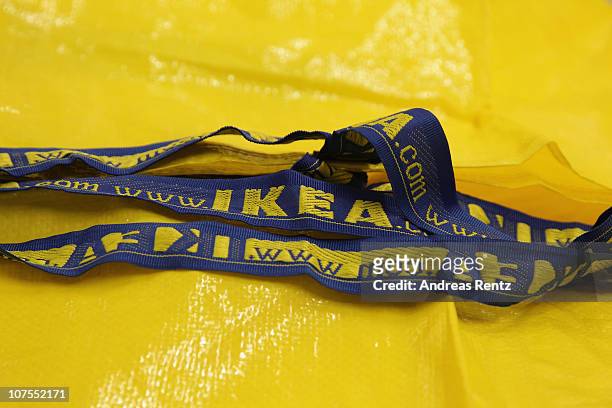 An Ikea shopping bag is pictured during a store opening at the 4th Ikea chain store in Berlin Lichtenberg on December 13, 2010 in Berlin, Germany....