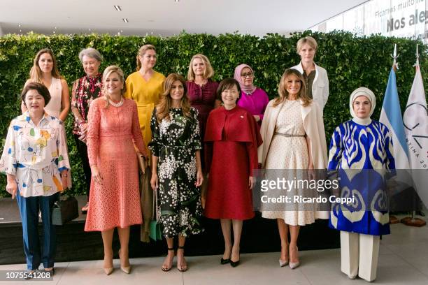 First Lady of Republic of Korea Kim Jung-sook, Queen Maxima of the Netherlands, First Lady of Argentina Juliana Awada, First Lady of Japan Akie Abe,...