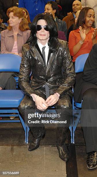 Michael Jackson pays his respects to the late James Brown who is lying in repose at the James Brown Arena in Augusta, Georgia. Brown, widely known as...