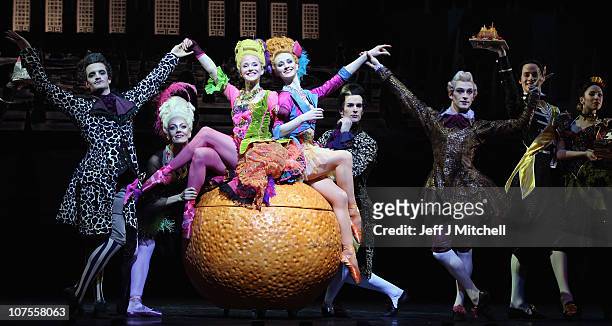 Dancers from Scottish Ballet perform during a dress rehearsal for their current production of Cinderella, at the Theatre Royal on December 13, 2010...