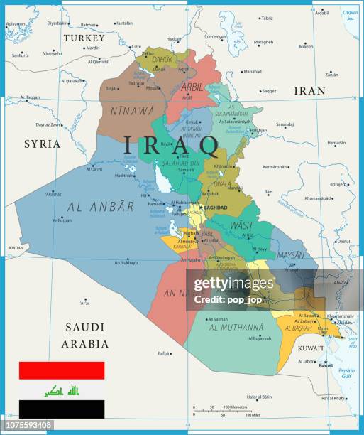 27 - iraq - color1 10 - erbil stock illustrations