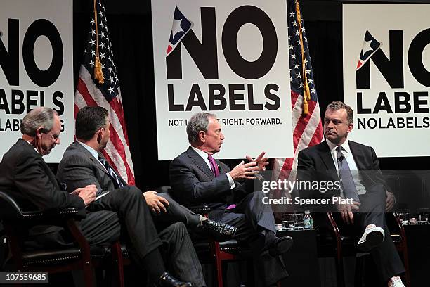 New York City Mayor Michael Bloomberg speaks on a panel which includes moderator Michael Castle , California Lt. Governor Abel Maldonado and U.S....