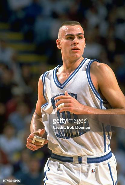 North Carolina Eric Montross on court during game vs Wake Forest at Dean Smith Center.Chapel Hill, NC 3/6/1993CREDIT: Bob Donnan