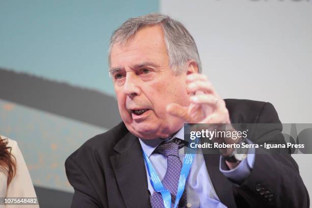 French economist and author François Bourguignon attends the Biennale delle Cooperative at Palazzo Re Enzo on November 30, 2018 in Bologna, Italy.