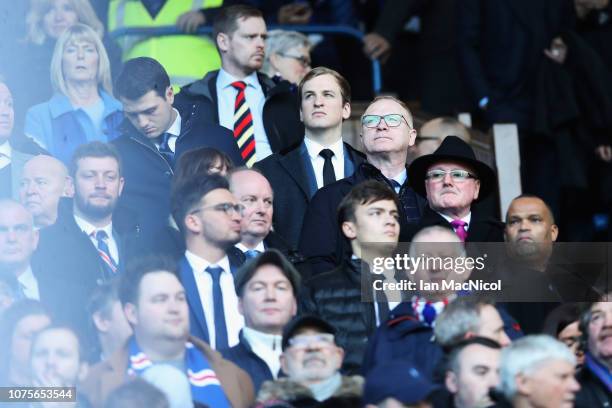 Alex McLeish, Scottish football manager looks on during the Ladbrokes Scottish Premier League between Celtic and at Ibrox Stadium on December 29,...