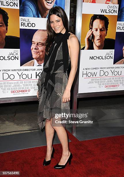 Nathalie Fay attends the "How Do You Know" Los Angeles Premiere at Regency Village Theatre on December 13, 2010 in Westwood, California.