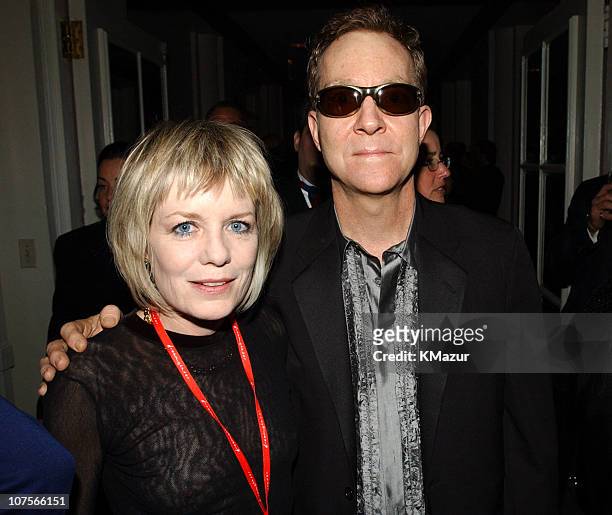 Tina Weymouth of Talking Heads and Fred Schneider of The B-52's