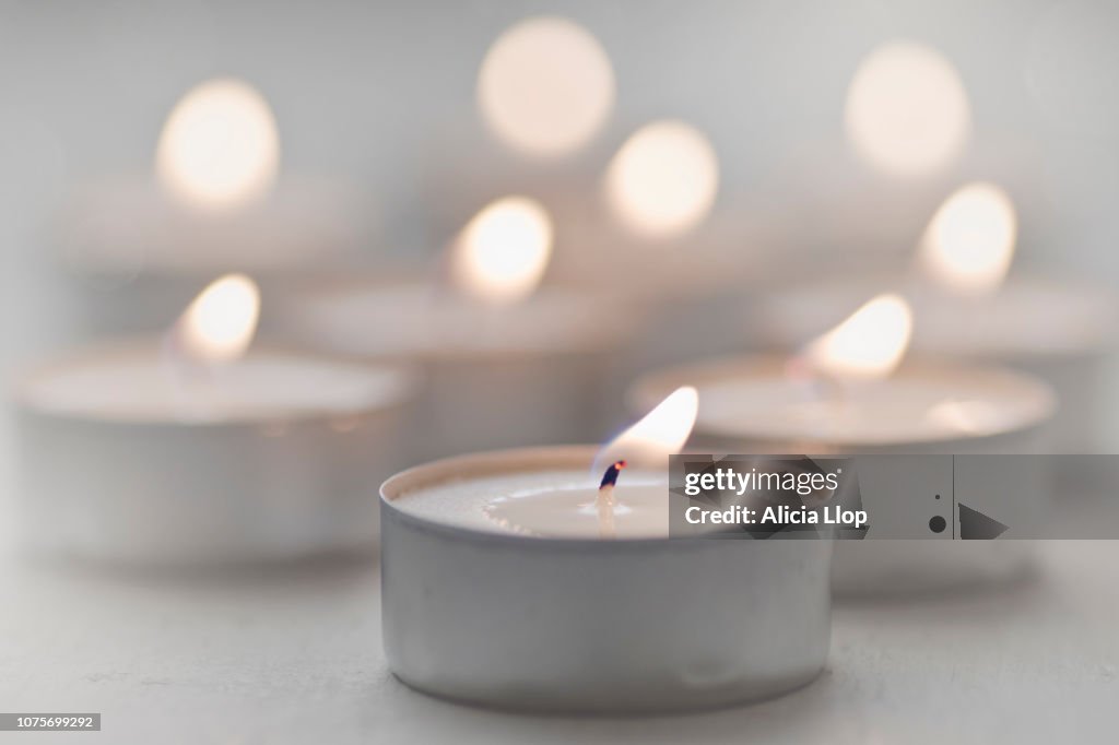 White candles