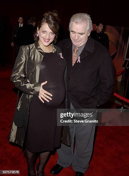 Brian Cox & wife Nicole Araski arrive for the 53rd Annual Primetime Emmy Awards.