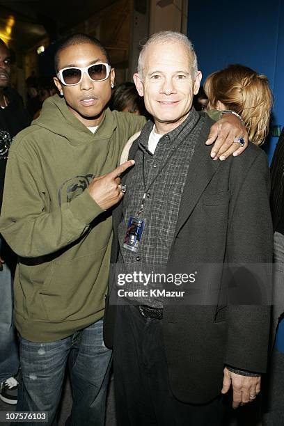 Pharrell Williams and Bill Roedy, President of MTV Networks International