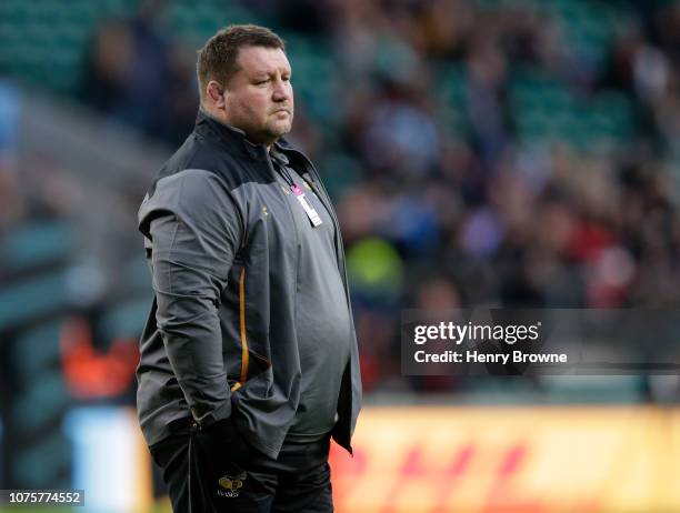 Dai Young of Wasps before the Gallagher Premiership Big Game 11 match between Harlequins and Wasps at Twickenham Stadium on December 29, 2018 in...