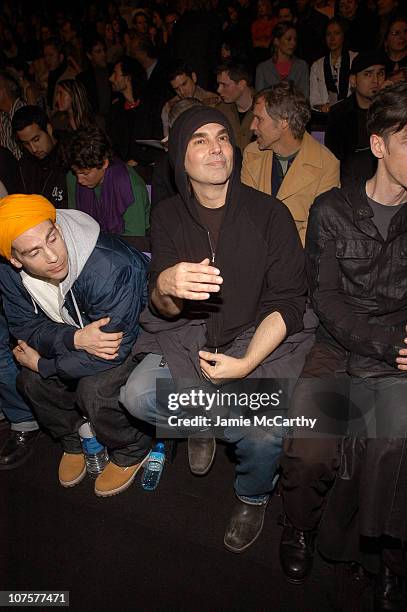 Steven Meisel during Olympus Fashion Week Fall 2005 - Anna Sui - Front Row at The Tent, Bryant Park in New York City, New York, United States.
