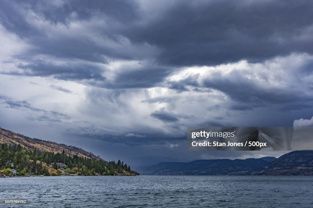 Okanagan Lake near Kelowna British Columbia Canada