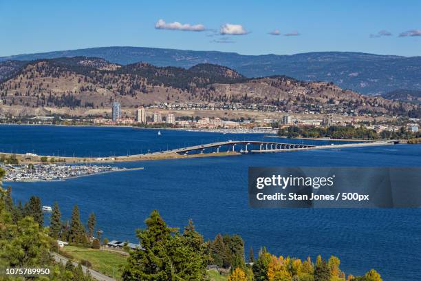 Okanagan Lake Bridge Kelowna Bc Canada High-Res Stock Photo