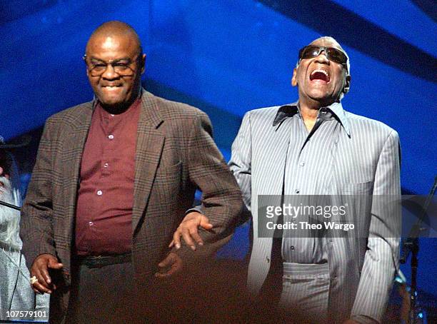 Ray Charles during "Willie Nelson and Friends: Live and Kickin'" Premieres on USA Network May 26, 2003 - Show at Beacon Theatre in New York City, New...