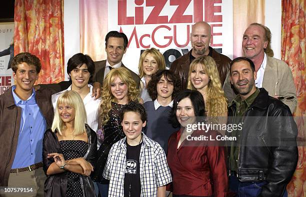 The Lizzie McGuire Movie cast with Producer Stan Rogow and Jim Fall, Director