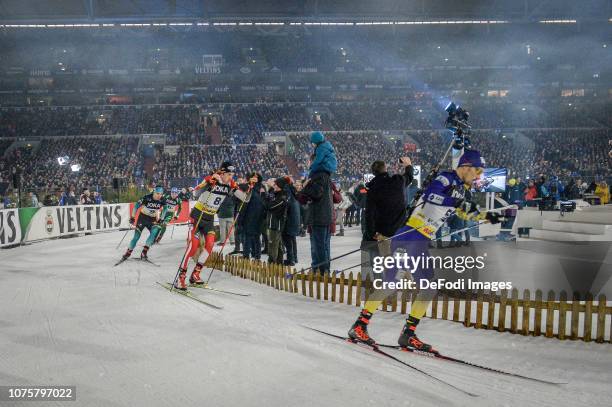 General View during the JOKA Biathlon World Team Challenge at Veltins-Arena on December 29, 2018 in Gelsenkirchen, Germany.