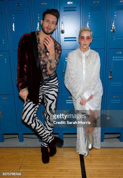 Nico Tortorella and Bethany Meyers attend the Teen Vogue Summit at 72andSunny on December 1, 2018 in Los Angeles, California.