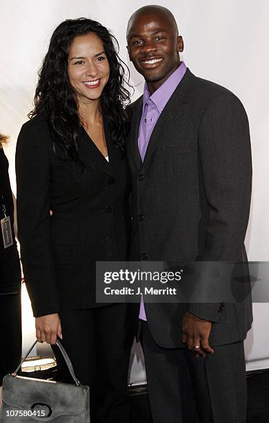 Derek Luke with his wife Sophia Luke, during Giorgio Armani Receives The First Rodeo Drive Walk Of Style Award - Arrivals at Rodeo Drive Walk Of...