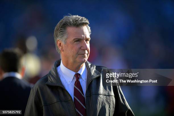 Redskins tam president Bruce Allen before a game between the Washington redskins and the Tennessee Titians in Nashville, TN on December 22, 2018.