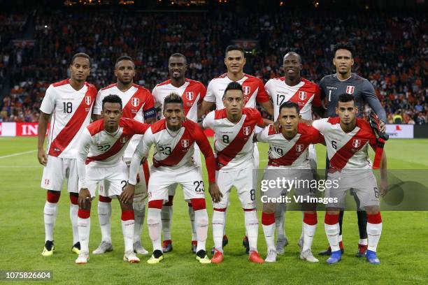 , Andre Martin Carillo Diaz of Peru, Jefferson Farfan of Peru, Pedro David Gallese Quiroz of Peru, Anderson Santamaria Bardales of Peru, Patricio...