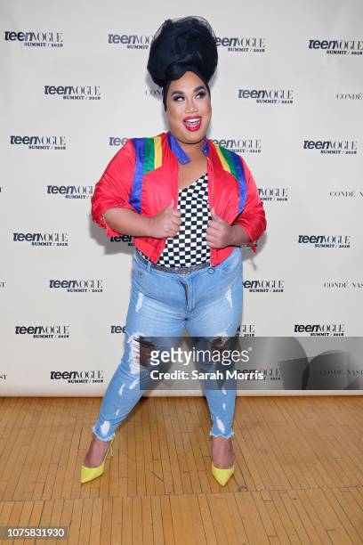 Patrick Starrr attends the Teen Vogue Summit at 72andSunny on December 1, 2018 in Los Angeles, California.