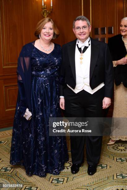 Sally Leo and Leonard Leo attend The International Debutante Ball at The Pierre Hotel on December 29, 2018 in New York City.