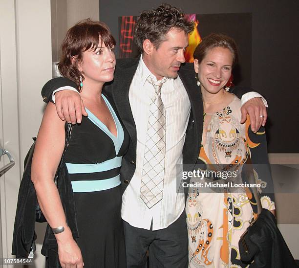 Robert Downey Jr. , Sister Allyson Downey and Wife Susan Downey