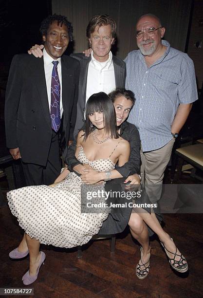 Lionel Clarke Smith, co-producer, William H. Macy, Stuart Gordon, director, with Bai Ling and Molly Hassell, producer