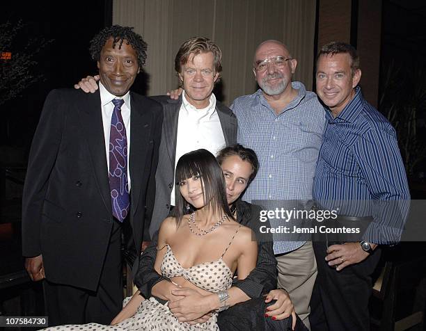 Lionel Clarke Smith, co-producer, William H. Macy, Stuart Gordon, director, Michael Gallant, line producer, with Bai Ling and Molly Hassell, producer