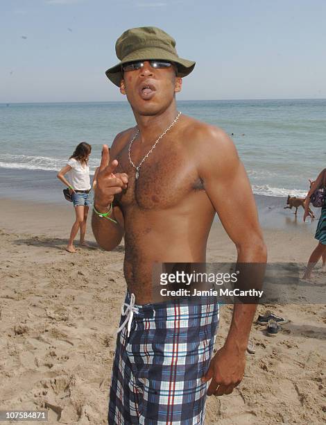 James Lesure during Self Magazine Fun In The Sun Event Hosted by Self's August Cover Girl Molly Sims at The Polariod Beach House at Polariod Beach...