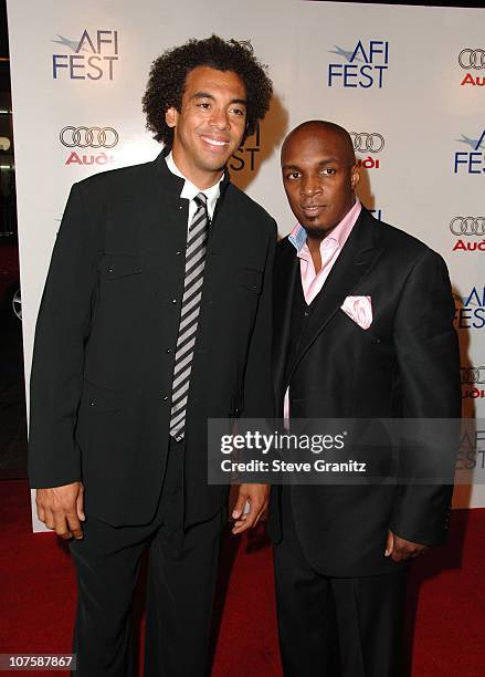 Harvey Mason Jr. And Damon Thomas during AFI Fest 2006 Black Tie Opening Night Gala and US Premiere of Emilio Estevez's "Bobby" - Arrivals in Los...