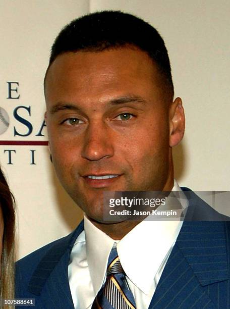 Derek Jeter during Jorge Posada Foundation Gala - May 8, 2006 at Cipriani's Wall Street in New York City, New York.