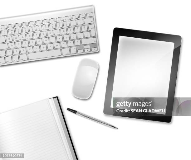 wireless technology - computer mouse top view stock pictures, royalty-free photos & images
