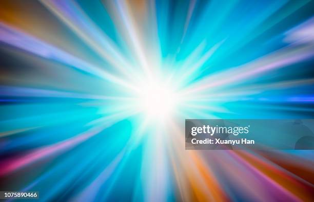 abstract big data, fiber optic light painting - rainbow lens flare stock pictures, royalty-free photos & images