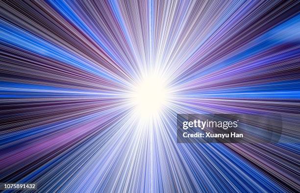abstract big data, fiber optic light painting - big bang foto e immagini stock