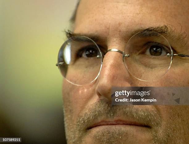 Steve Jobs during Apple Opens Flagship Store In Manhattan - May 19, 2006 at 5th Avenue in New York City, New York.